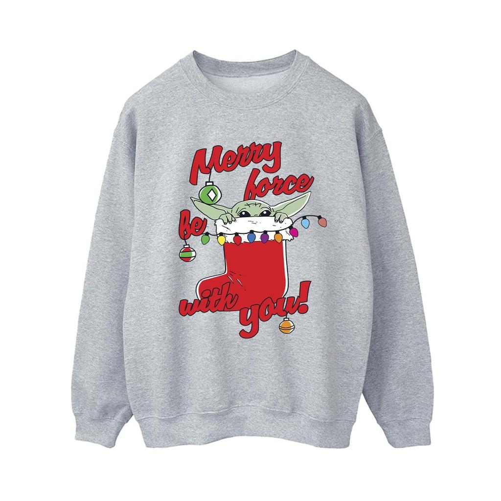 Star Wars The Mandalorian Womens/Ladies Merry Force Be With You Sweatshirt