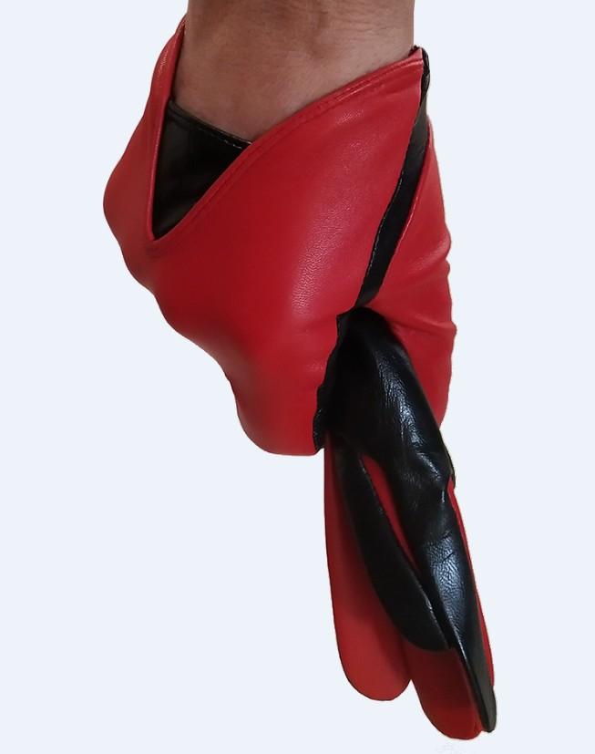 

высокоблестящие без подкладки мужские зимние перчатки из козьей кожи с сенсорным экраном черные S