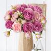 Künstliche Blumen Fälschung Seidenpfingstrosen Vasen Haus Zimmer Kranz Dekoration Scrapbooking Festival Girlande Hochzeitsstrauß Zubehör