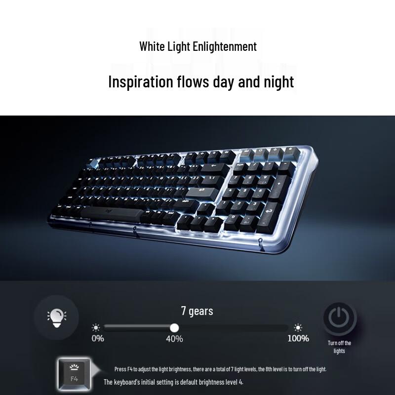 Logitech K98M Morang Ice Crystal Limited Custom Mechanical Keyboard