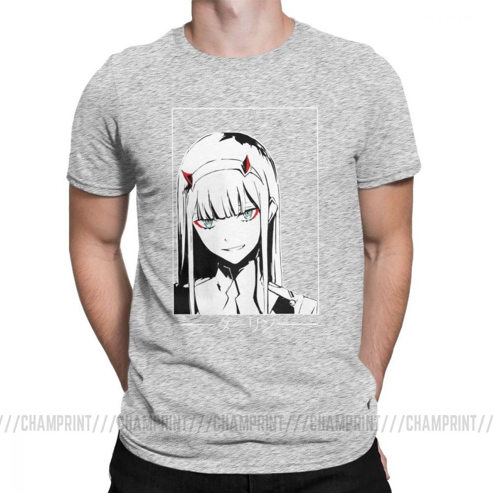 Cool Zero Two T Shirt Darling In The Franxx Movie Koszulka męska 100 bawełna