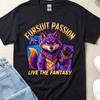 Pälsig Fan-tröja, Kawaii Pälsig Konst Grafisk T-shirt, Söt Fursuit T-shirt, Kläder för Fursona-gemenskapen, Antropomorf Gåva Topp