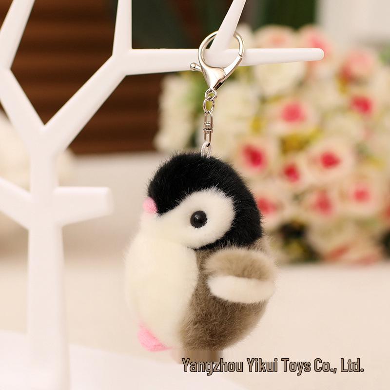 Penguin Brother & Sister Bib Plush Toy - Kid's Comfort Doll & Gift Pillow