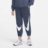Nike Logo Symmetrical Vintage Cuffed Loose Fit Spliced Knitted Sports Pants Women pants Dark-Blue DD5583-437