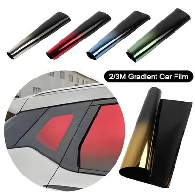 Película para Coche Degradada de 2/3M con Protección UV, Aislamiento Térmico, Película de Cambio de Color, Accesorios Exteriores, Tintado de Ventanas, Parabrisas Delantero y Lateral