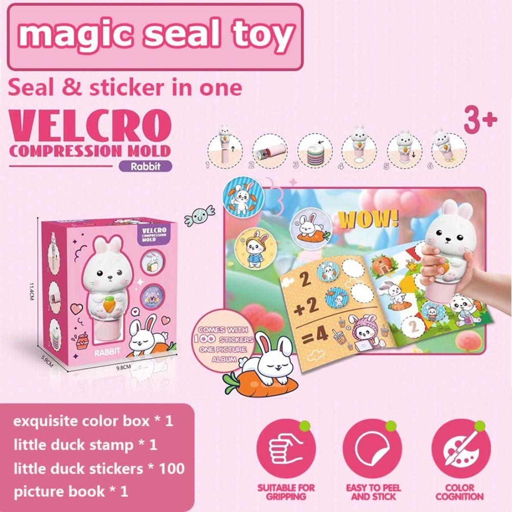 DIY Crafts Animal Stamp Stickers Signet Children's Seal Toy Reward Stickers Toys Set  Kid Girl Boy