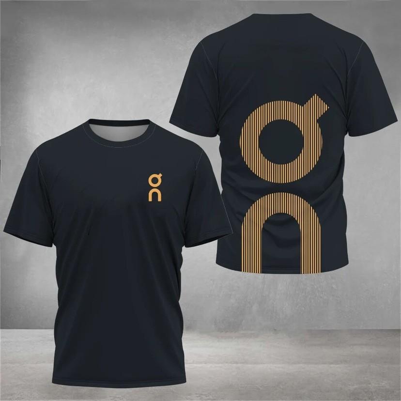 Summer Round Neck 3D Print Top Outdoor Fitness Sportswear Fashionable Casual Quick-drying Short Sleeved Men's T-shirts