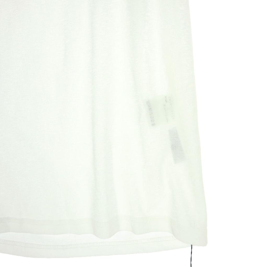 GEORGES Short Sleeve Off-shoulder Sheer T-shirt F White Women Used