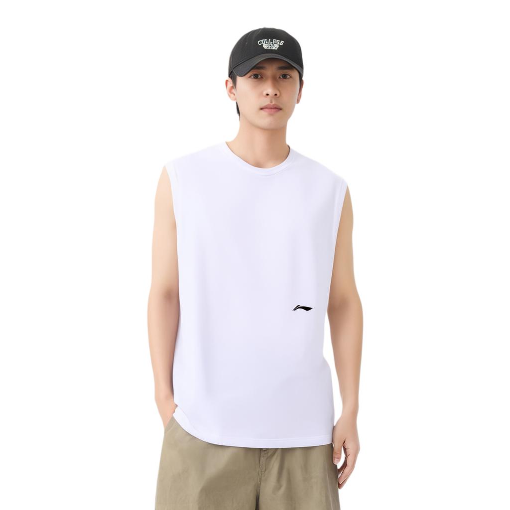 Li Ning Tank Top Men's Simple White YVSU023-1