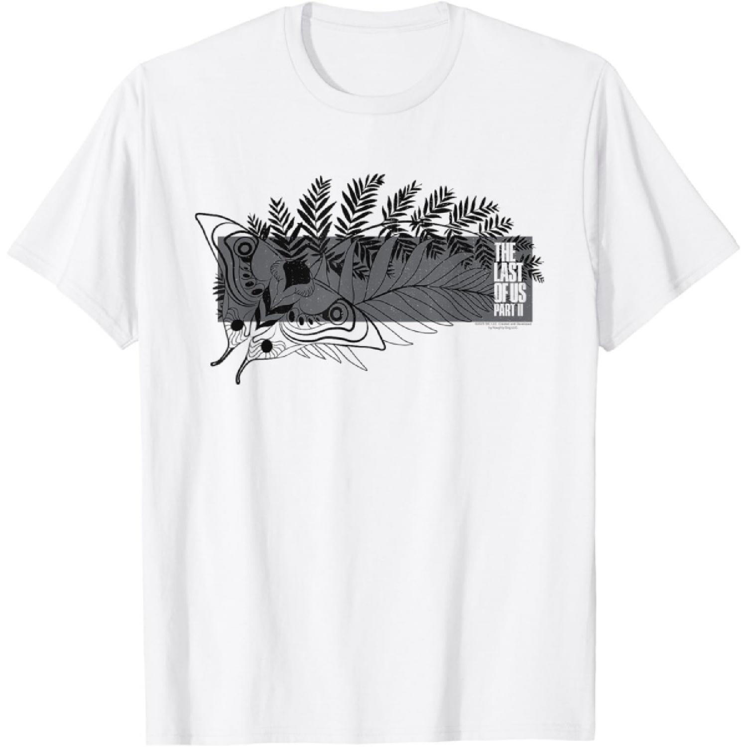 Moth and Leaves Video Game T-Shirt XXXXXL белый