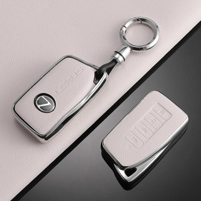 2026 Hot Interior Stickers TPU Leather Car Key Case Shell Cover Fob For Lexus NX 200 NX300H RX 350 450H ES 350 ES 300h 4Button P PS3