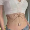 Pearl Pendant Belly Chain Seashell Boho Chest Chain Fashion Waist Chains  Vacation