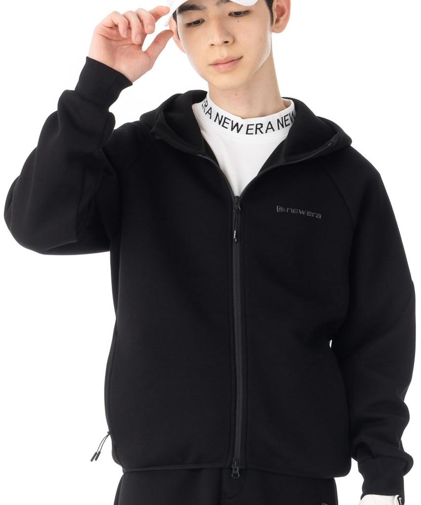 NEW ERA Golf Tech Sweat FullZip Hoodie Embossed Logo Round Coordination Size L Black 15129443 NER37G9137