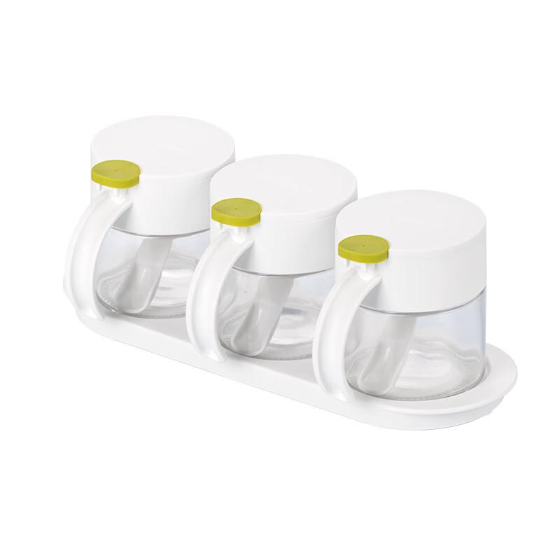 CHAHUA 3-Piece 300ml Glass Spice Jar Set
