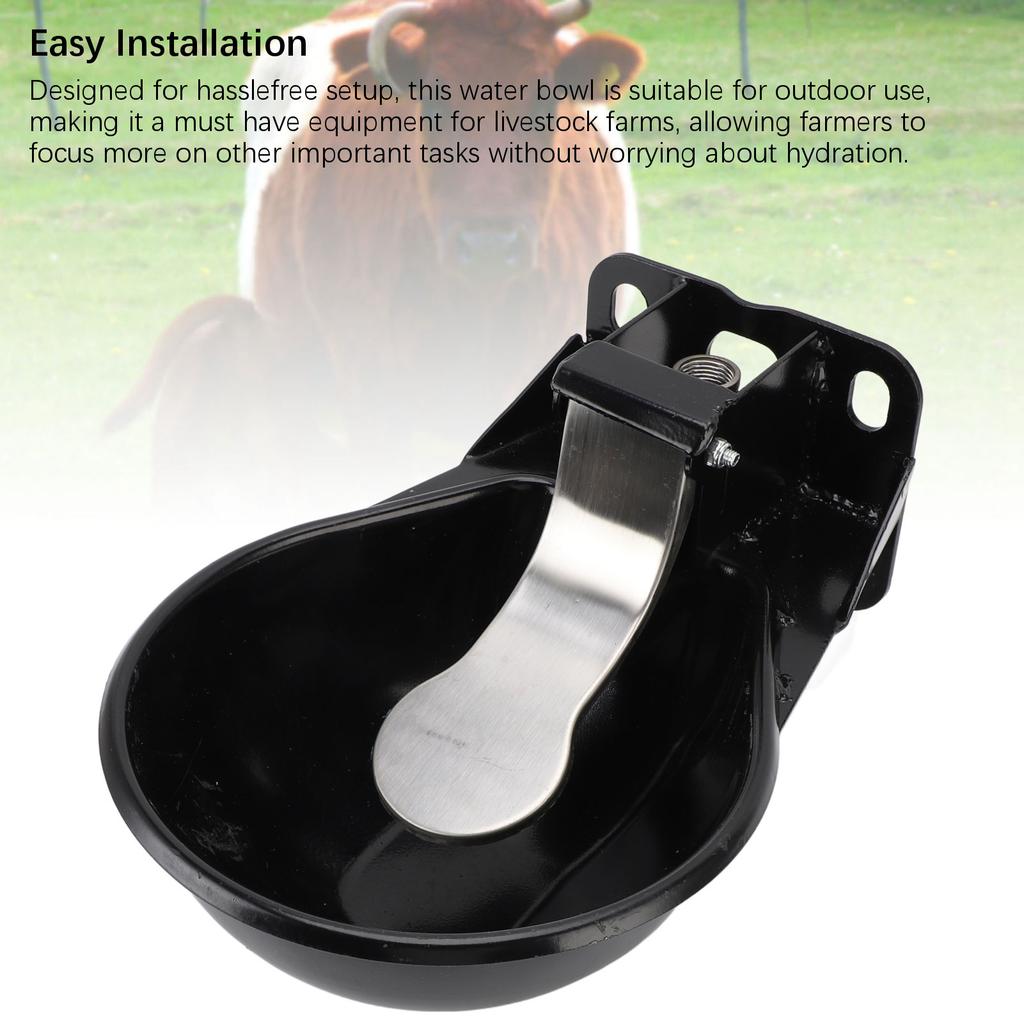 Automatic Livestock Waterer Bowl Stainless Steel Aluminium Alloy Cattle Horse Water Trough Bowl Water Dispenser for Sheep