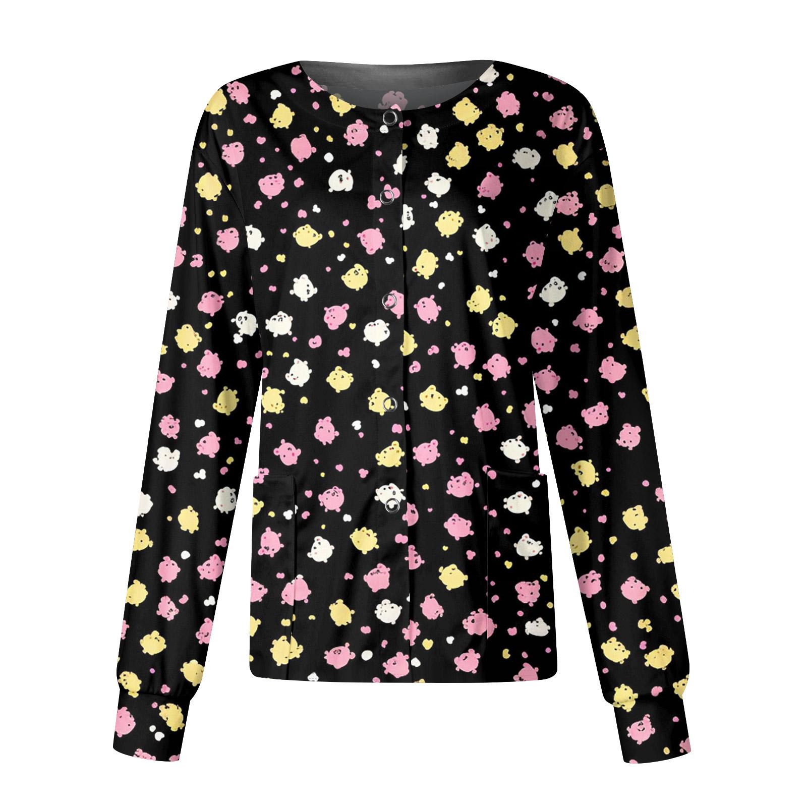 

Женская повседневная модная куртка-топ с длинным рукавом, воротником-стойкой, однобортная, с цветочным принтом, для ухода S