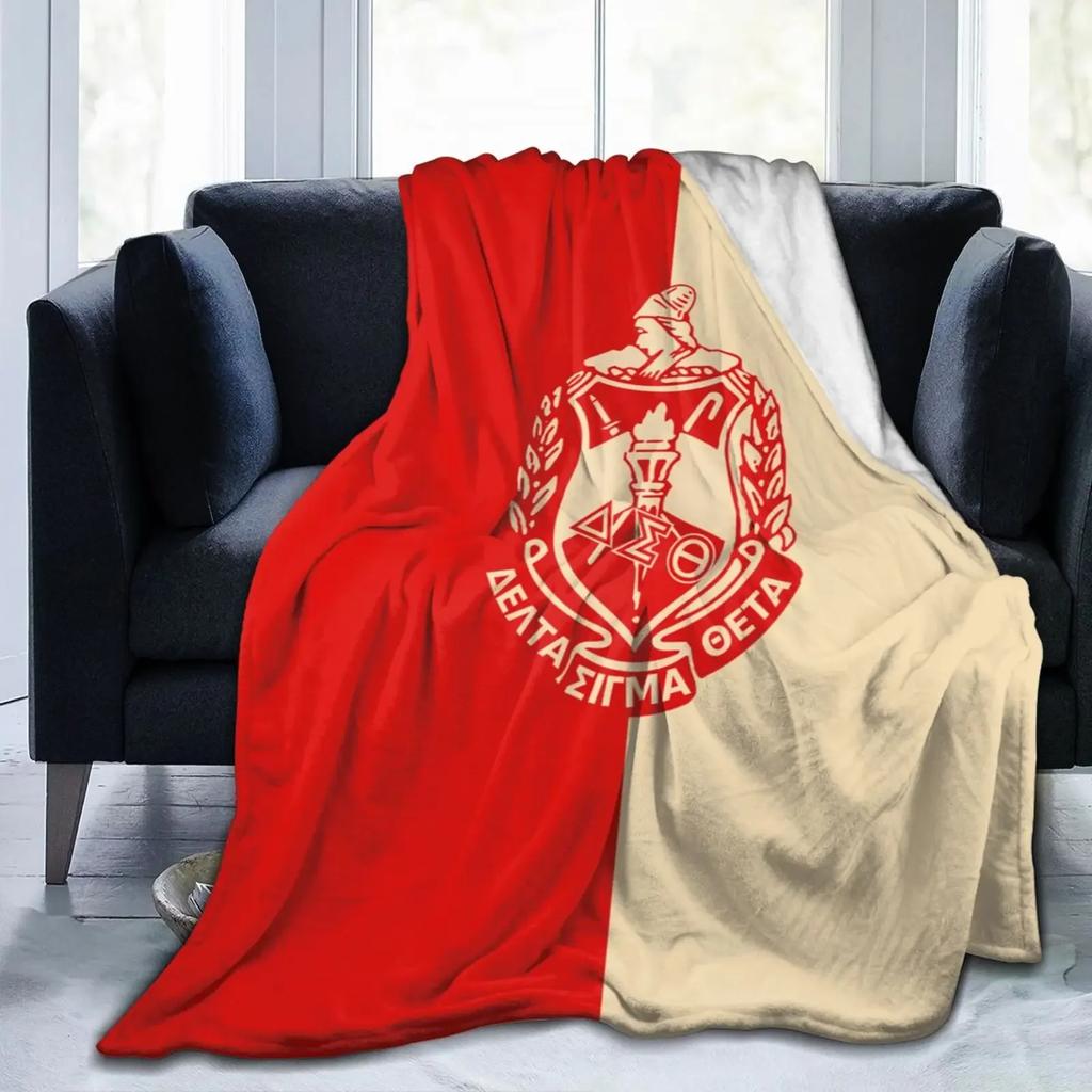 3D Print Delta Sorority Sigma Theta Dst Blanket Sofa Cover Throw Blanket Fleece Tapestry Warm Bed Blankets For Bedroom Couch
