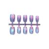 Purple Electroplated Cat Eye Aurora Mermaid Nail Art Patches with Super Flash High-End Texture