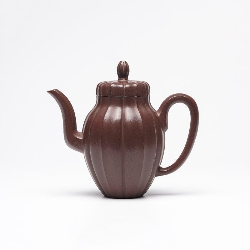 

300ml Authentic Yixing Purple Clay Teapots Handmade Striped Pot Raw Ore Mud Kettle Zisha Tea Set Accessories Gifts Ornaments