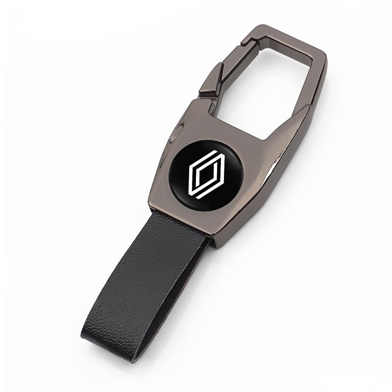 Interieurstickers Zinklegering Auto Sleutelgesp Auto Sleutelhanger Sleutelhanger Voor Renault Clio Koleos Megane Espace QM6 Kadjar Captur Sceni