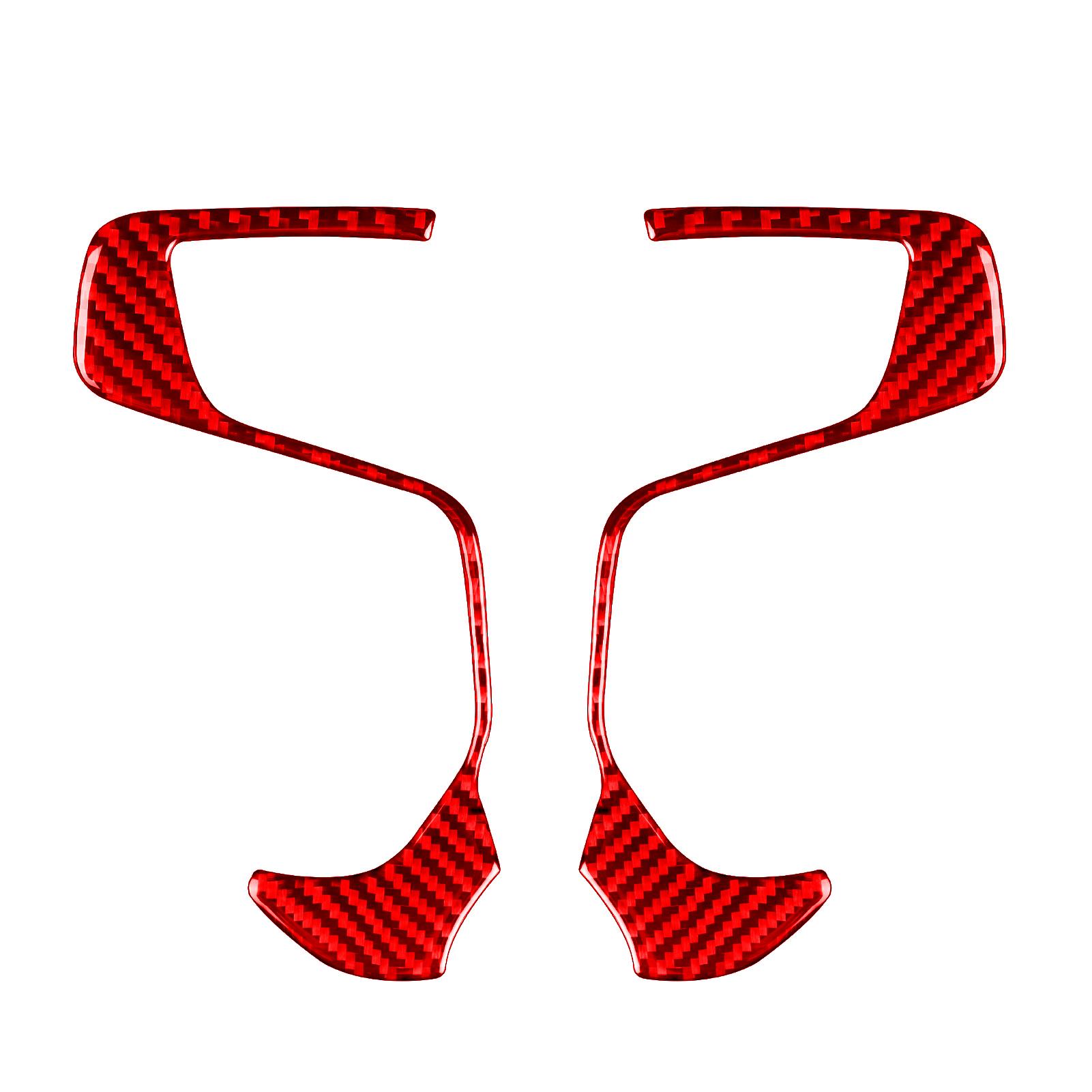 

Для Chevrolet Silverado 1500 GMC Sierra 1500 14-18 панель рулевого колеса из углеродного волокна, накладка, аксессуары для салона автомобиля Red B