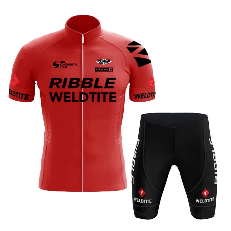 2026 Men's Summer Cycling Jersey Set Lightweight Quick-Dry Breathable Bike Wear with Padded Shorts for Road Mountain Bike