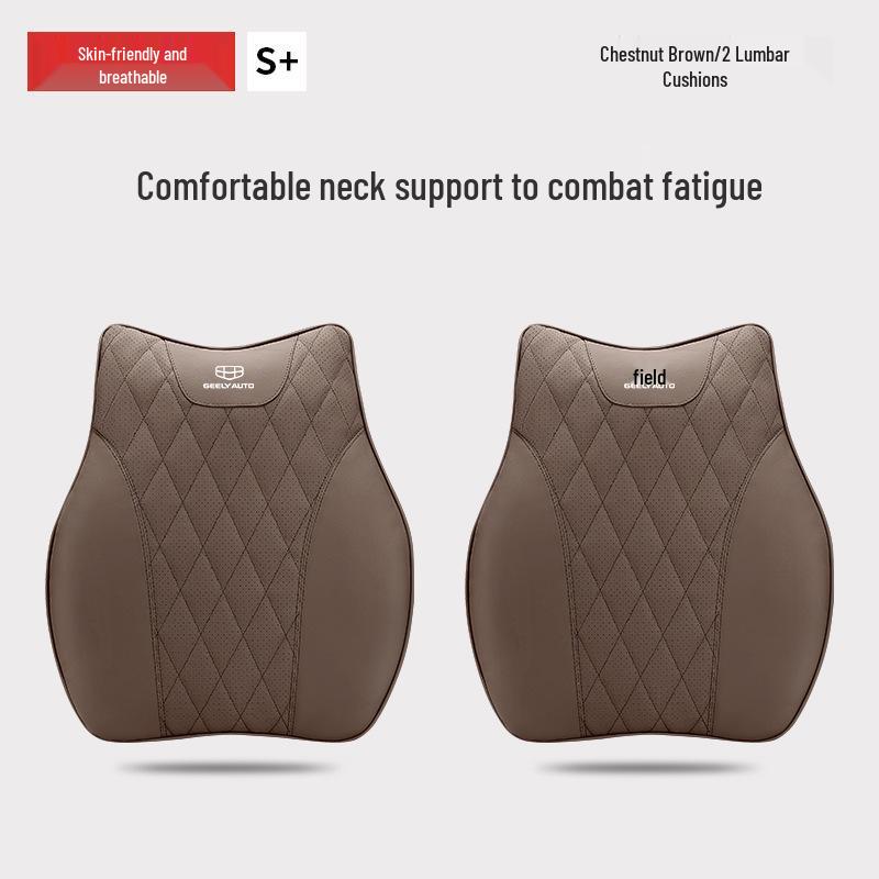 Geely Car Headrest & Lumbar Support Cushion for Xingyue L, Boyue, Binyue, Vision X3, X6, Haoyue, ICON, Emgrand S