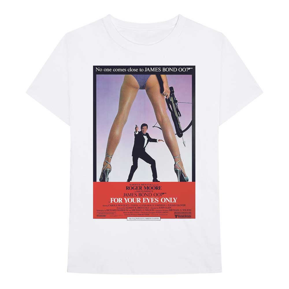 James Bond 007 TShirt For Your Eyes Poster OFFICIAL NEW XL