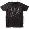Flipper Logo Herren T-Shirt Musik Klassisches Konzert Rockband T-Shirt Neu Schwarz Unisex T-Shirt
