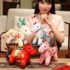 Horse mascot doll dragon flying phoenix dance pony pendant plush toy annual meeting gift zodiac horse doll
