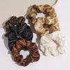 1Pc Satin Large Scrunchies Rubber Bands Hair Ties Elastic Simple Pure Color For Women Girls Scrunchies Hair Tie