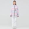 Skijacken für Damen, Outdoor, winddicht, wasserdicht, Snowboardjacke, atmungsaktiv, warm, mit mehreren Taschen, Skijacke für Damen, Kapuze, Schneemantel