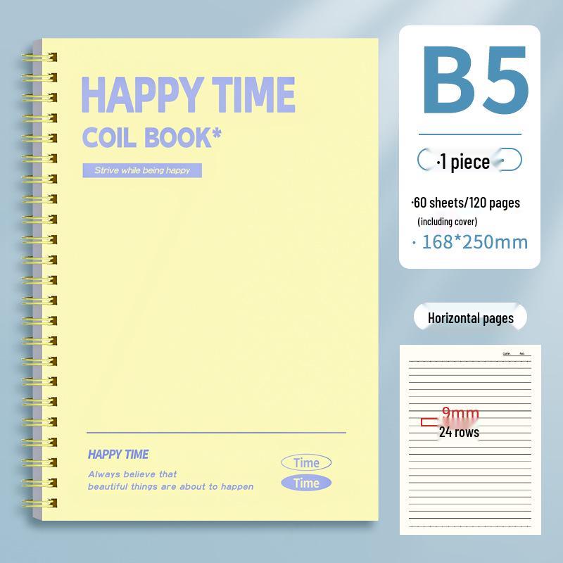 Colorful B5 Coil Notebook: A5 High-Value Journal for Study, Record, and Diary - Perfect for Students.