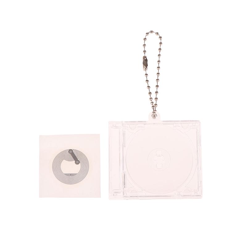 1 szt. Pusty album Mini etui na CD brelok do kluczy do plecaka DIY wiszące dekoracje brelok do kluczy