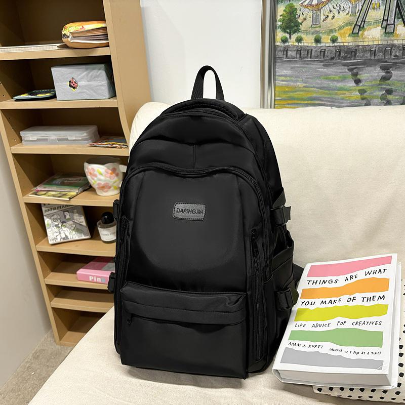 Large capacity backpack women's new backpack high-end college student schoolbag multi-pocket travel bag men