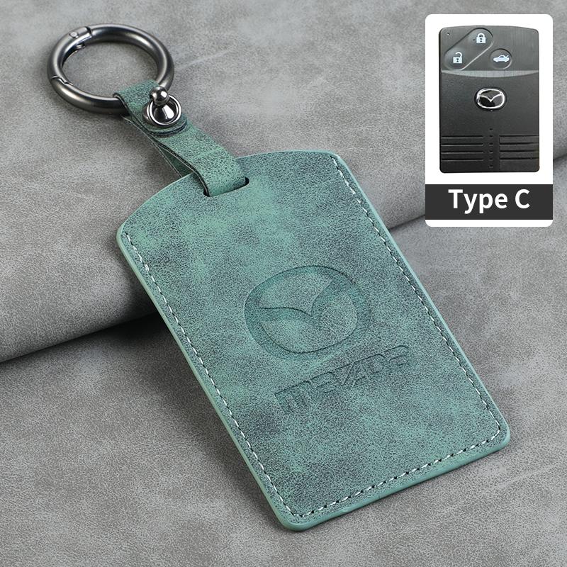 Leather Car NFC Cards Key Bag For Mazda 2 3 6 Atenza Axela Demio CX5 CX-3 CX7 CX9 2015 2016 2017 2018 2019 Auto Keychain