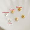 14K Gold-Filled Sunflower Charm Bracelet/Necklace Beads - Melon Pattern Spacers for DIY Jewelry