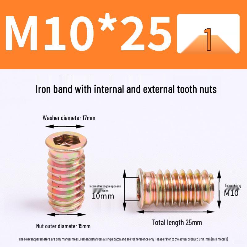 Hex Nut & Washer Set with M4*16 Self-Tapping and M6*16 Screws