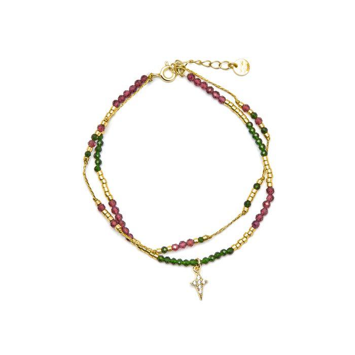 Bracelet - LUXENTER - Mipur - Argent 925 - Zirconium - Or 18k