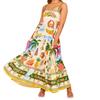 2024 Summer High-Waist Sleeveless Printed Dress for Women