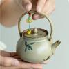 Chinese Hand-painted Butterfly Orchid Ceramic Teapot Small Capacity Handmade Tea Pot Beauty Tea Infuser Kettle Household Tea Set