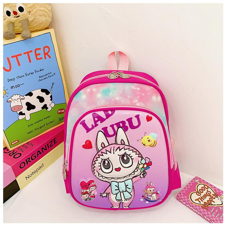 Labubu Children's Backpack In Cute Heart Bunny Design Spacious And Stylish For Kids