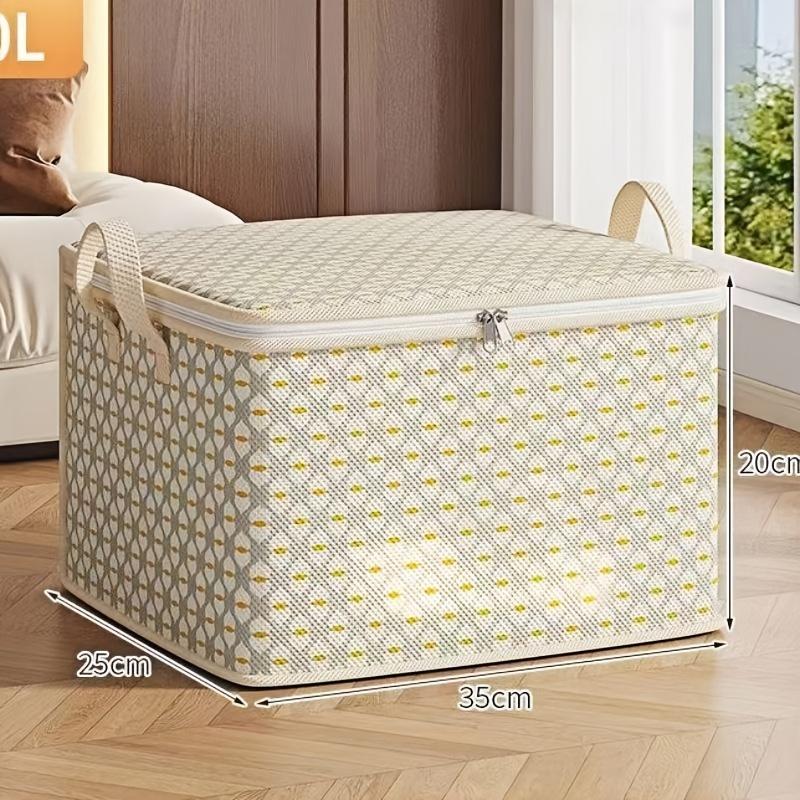 Upgraded Extra-Large Folding Storage Box, Wardrobe Towel Organizer, Bathroom Sundries Storage, Stackable Shoe Storage Box