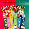 100Pcs Cute Cartoon Neutral Pen with Christmas Kawaii Writing Pen Drawing Plastic Pens Student School Stationery Supplies Blind Box Christmas Gifts 0.