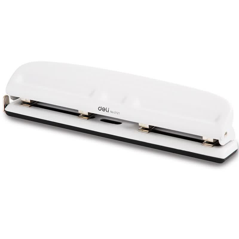 Deli 0121 Heavy-Duty 4-Hole Paper Punch