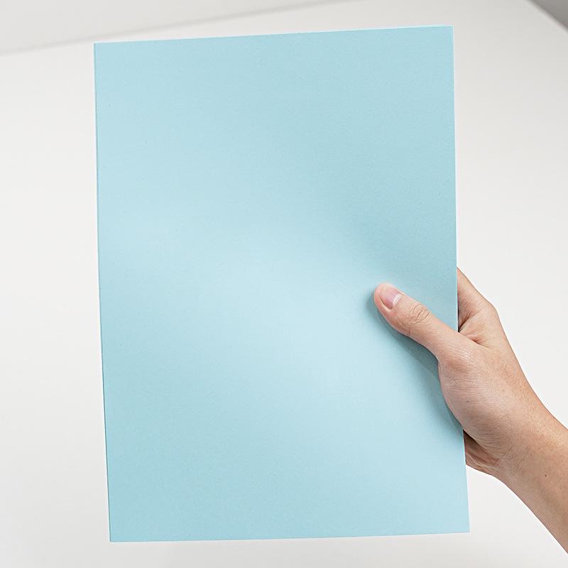 Light Blue A4 Printing Paper: 80g Copy and 70g Cardstock, Full Size 8K/4K for Office Use