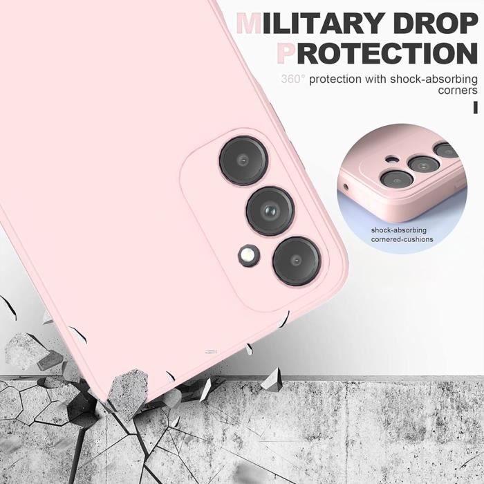 Coque - Samsung - Galaxy A34 5G - Silicone - Rose Clair - Ultra Slim Souple