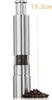 Morningplace Stainless Steel Pepper Mill, One-Push Operation, Salt and Pepper Spice Mill (Set of 2)