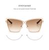 New Large Frame Metal Anti Blue Light/sunglasses Non Prescription Flat Glasses Fashionable Retro Eyeglass Frame