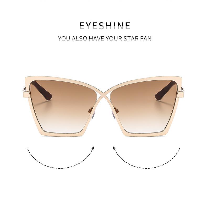 New Large Frame Metal Anti Blue Light/sunglasses Non Prescription Flat Glasses Fashionable Retro Eyeglass Frame